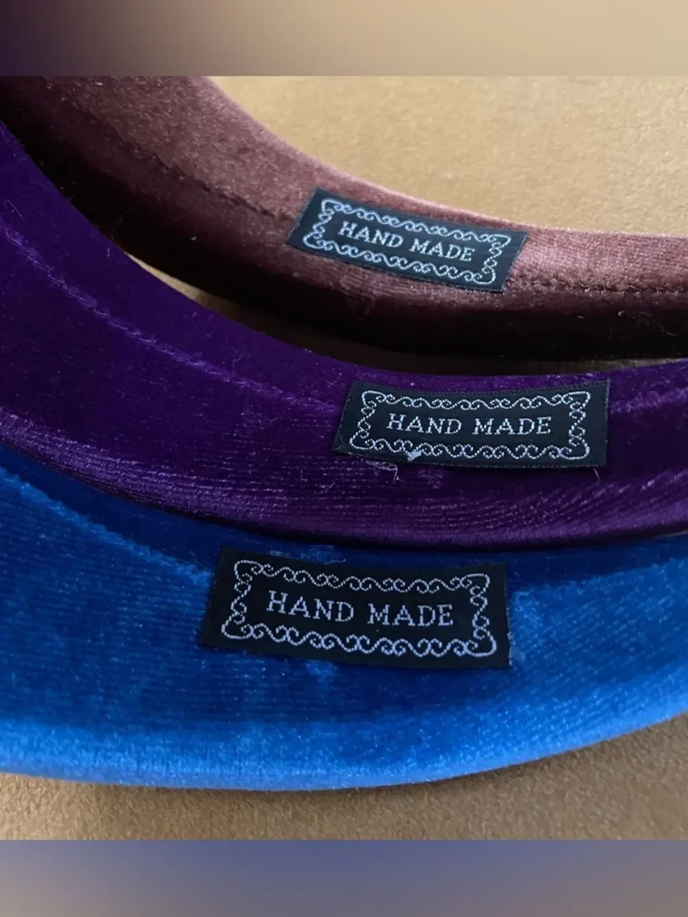3 Velvet Padded Headbands
